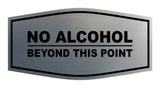 Signs ByLITA Fancy No Alcohol Beyond this Point Sign
