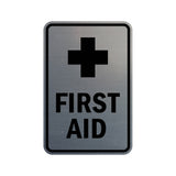 Portrait Round First Aid Sign