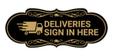 Designer Deliveries Sign In Here Wall or Door Sign