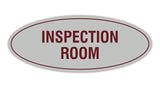 Signs ByLITA Oval Inspection Room Sign