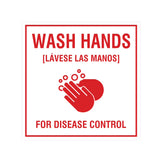 Signs ByLITA Square Wash Hands For Disease Control Sign