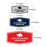 Fancy CCTV in 24 Hour Operation Wall or Door Sign