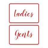 Signs ByLITA Classic Framed Ladies And Gents Sign Set