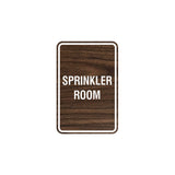 Portrait Round Sprinkler Room Sign