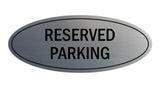 Signs ByLITA Oval Reserved Parking Sign