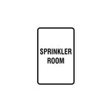 Portrait Round Sprinkler Room Sign