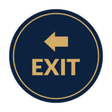 Signs ByLITA Circle Exit-Left Sign