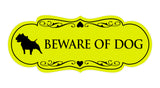 Signs ByLITA Designer Beware of Dog Sign