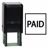 Square Paid Self Inking Rubber Stamp