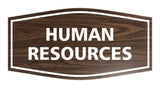 Signs ByLITA Fancy Human Resources Sign with Adhesive Tape, Mounts On Any Surface, Weather Resistant, Indoor/Outdoor Use