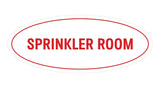 Oval Sprinkler Room Sign
