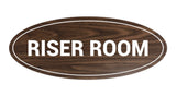 Oval Riser Room Sign