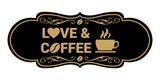 Designer Love and Coffee Wall or Door Sign