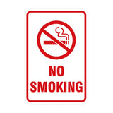 Portrait Round No Smoking Sign