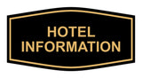 Signs ByLITA Fancy Hotel Information Sign