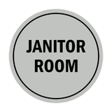 Signs ByLITA Circle Janitor Room Sign