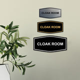 Signs ByLITA Fancy Cloak Room Sign