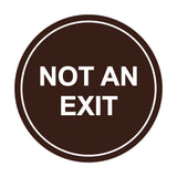 Signs ByLITA Circle Not An Exit Sign