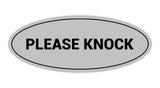 Signs ByLITA Oval Please Knock Sign