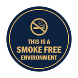 Signs ByLITA Circle This Is A Smoke Free Environment Sign