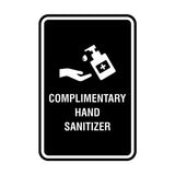 Portrait Round Complimentary Hand Sanitizer Sign