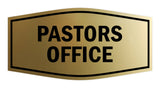 Signs ByLITA Fancy Pastors Office Sign with Adhesive Tape, Mounts On Any Surface, Weather Resistant, Indoor/Outdoor Use