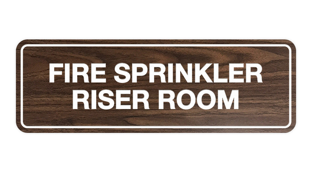 Signs ByLITA Standard Fire Sprinkler Riser Room Sign