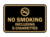Signs ByLITA Classic Framed No Smoking Including E-Cigarettes Sign