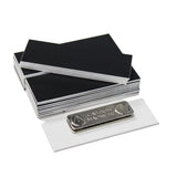 1" x 3" Name Tag Badge Blanks with Magnetic Backing - 25 Pack