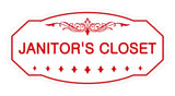 Victorian Janitor'S Closet Sign