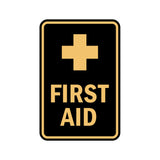Portrait Round First Aid Sign