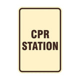 Portrait Round Cpr Station Sign