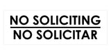 Signs ByLITA Basic No Soliciting No Solicitar Sign