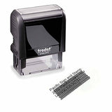 Black Security Id Theft Protection Office Self-Inking Rubber Stamp