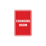 Portrait Round Changing Room Sign
