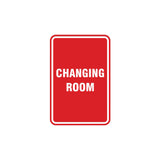 Portrait Round Changing Room Sign