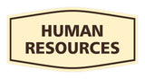 Signs ByLITA Fancy Human Resources Sign with Adhesive Tape, Mounts On Any Surface, Weather Resistant, Indoor/Outdoor Use
