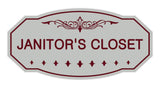 Victorian Janitor'S Closet Sign