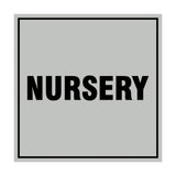 Square Nursery Sign with Adhesive Tape, Mounts On Any Surface, Weather Resistant
