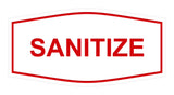 Signs ByLITA Fancy Sanitize Sign