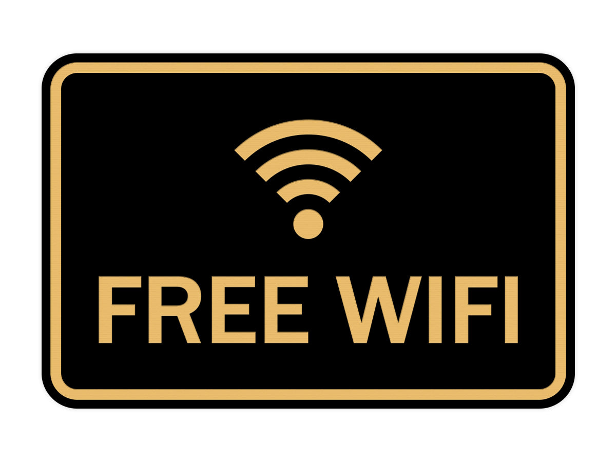 FREE WIFI AVAILABLE Wall / Door Sign