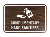 Classic Frame Complimentary Hand Sanitizer Sign