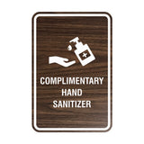 Portrait Round Complimentary Hand Sanitizer Sign