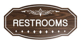 Victorian Restrooms Sign