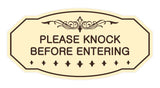 Victorian Please Knock Before Entering Sign