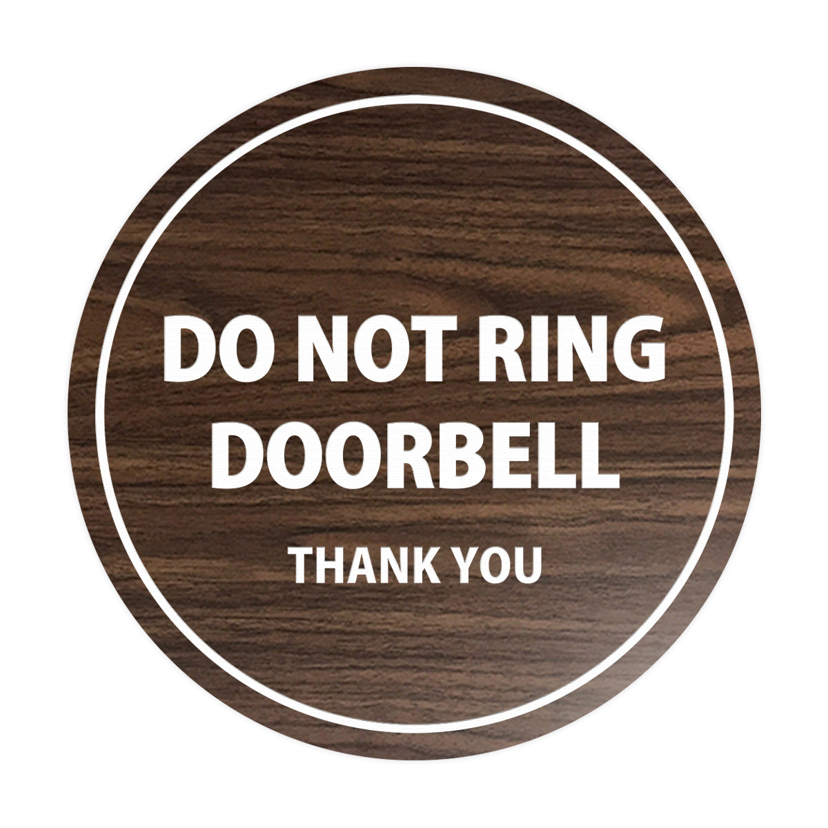 Baby Sleeping Sign for Front Door - Do Not Knock or Ring Doorbell Sign - Don 't Disturb sign