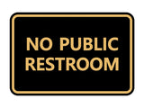 Signs ByLITA Classic Framed No Public Restroom