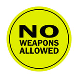 Signs ByLITA Circle No Weapons Allowed Sign