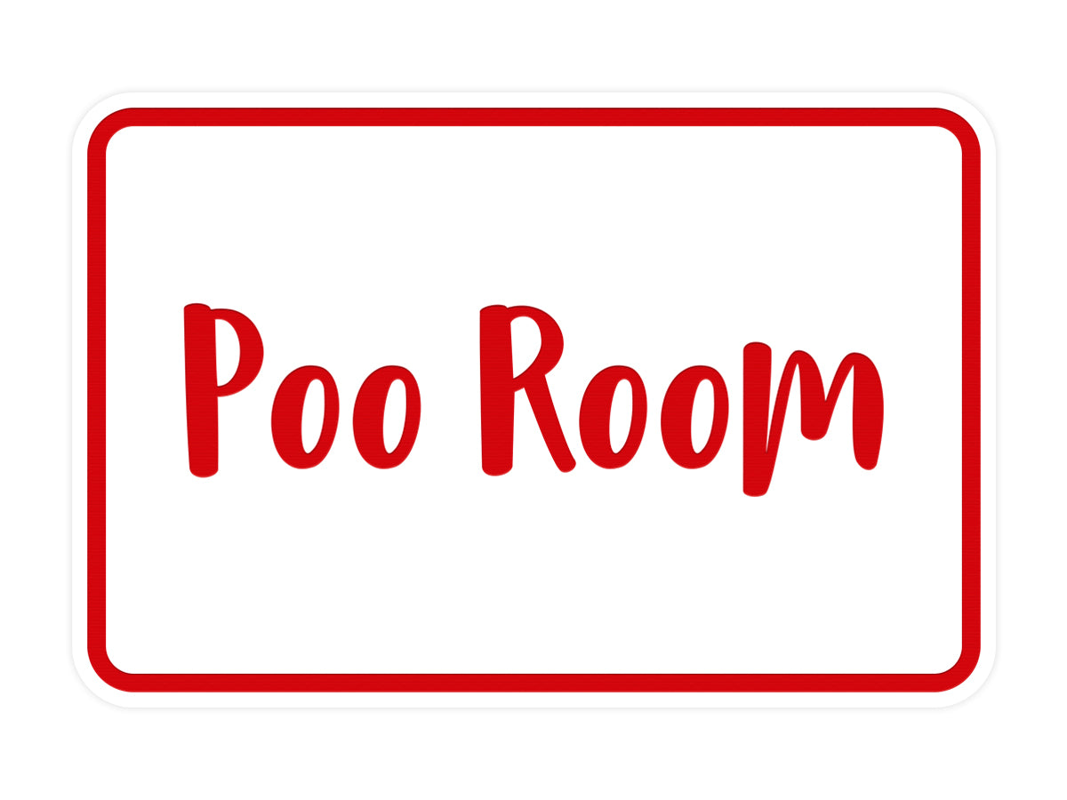Signs ByLITA Classic Framed Poo Room Sign