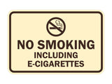 Signs ByLITA Classic Framed No Smoking Including E-Cigarettes Sign